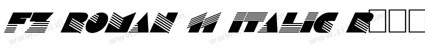 FZ ROMAN 11 ITALIC R字体转换